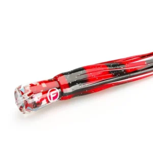 Red and black pen with a white background