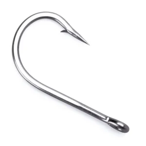 Metal hook on a white background